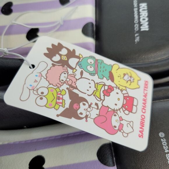 Brand New Sanrio Kuromi Black Heart Slippers Size: US 8 - Picture 7 of 10